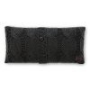 100245 Gray Cable-Knit Throw Pillow - Lodge