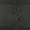 100245 Gray Cable-Knit Throw Pillow - Lodge-2