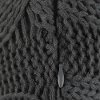 100245 Gray Cable-Knit Throw Pillow - Lodge-4
