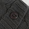 100245 Gray Cable-Knit Throw Pillow - Lodge-5