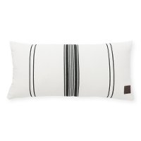 100246 White and Black Striped Throw Pillow - Lodge