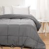 100247 Gray Quilted Full Comforter with Pillow Shams - Lodge-1