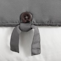 100247 Gray Quilted Full Comforter with Pillow Shams - Lodge-3