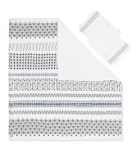 100249 White and Black Full Comforter with Pillow Shams - Lodge-2