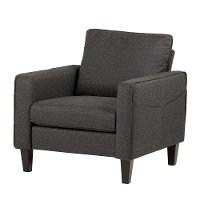 100296 Charcoal Gray Accent Chair - Live-it Cozy-4