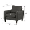 100296 Charcoal Gray Accent Chair - Live-it Cozy-5