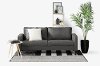 100298 Charcoal Gray Sofa - Live-it Cozy