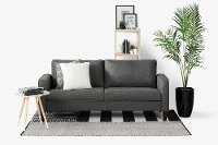 100298 Charcoal Gray Sofa - Live-it Cozy