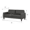 100298 Charcoal Gray Sofa - Live-it Cozy-6