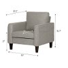 100299 Fog Gray Accent Chair - Live-it Cozy-3