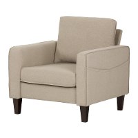 100302 Oatmeal Beige Accent Chair - Live-it Cozy-4