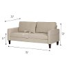 100304 Oatmeal Beige Sofa - Live-it Cozy-5