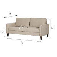 100304 Oatmeal Beige Sofa - Live-it Cozy-5