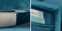 100306 Velvet Blue Loveseat - Live-it Cozy-4