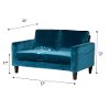 100306 Velvet Blue Loveseat - Live-it Cozy-7
