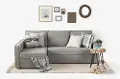 100308 Live-it Cozy Fog Gray Chaise Sofa Bed - South Shore