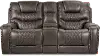 Clearance Desert Gray Power Reclining Loveseat