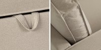 100309 Oatmeal Beige Chaise Sofa Bed - Live-it Cozy-3