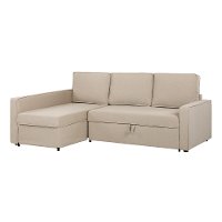 100309 Oatmeal Beige Chaise Sofa Bed - Live-it Cozy-4