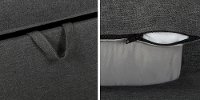 100310 Charcoal Gray Sofa-Bed - Live-it Cozy