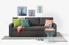 100310 Charcoal Gray Sofa-Bed - Live-it Cozy-5