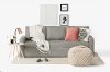 100311 Fog Gray Sofa Bed - Live-it Cozy