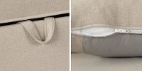 100312 Oatmeal Beige Sofa Bed - Live-it Cozy