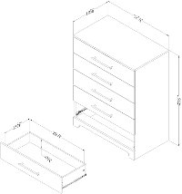 11309 Rustic Oak Chest of Drawers - Primo-6