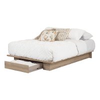 11312 Rustic Oak Full-Queen Platform Bed - Primo-2