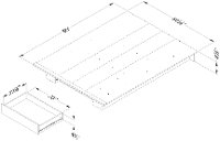11312 Rustic Oak Full-Queen Platform Bed - Primo-5