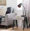 11416 City Life Concrete Gray and Black End Table - South Shore
