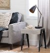 11416 Clearance Concrete Gray and Black End Table - City Life