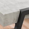 11416 Concrete Gray and Black End Table - City Life-2