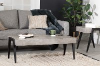 11416 Concrete Gray and Black End Table - City Life-4