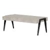 11417 Concrete Gray and Black Coffee Table - City Life-4