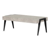 11417 Concrete Gray and Black Coffee Table - City Life-4