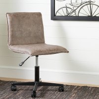 100273 Antique Light Brown Mid-Back Office Chair - Munich