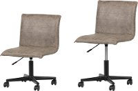 100273 Antique Light Brown Mid-Back Office Chair - Munich-8