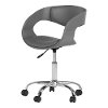 100281 Gray Faux Leather Adjustable Office Chair - Annexe-2