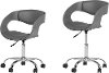 100281 Gray Faux Leather Adjustable Office Chair - Annexe-4