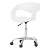 100283 White Faux-Leather Adjustable Office Chair - Annexe-2