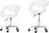 100283 White Faux-Leather Adjustable Office Chair - Annexe-4