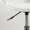 100283 White Faux-Leather Adjustable Office Chair - Annexe-7