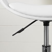 100283 White Faux-Leather Adjustable Office Chair - Annexe-7