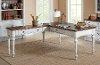 Cherry Brown and White L Shaped Office Desk - Durham