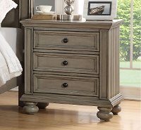 Casual Classic Gray Nightstand - Barnwell