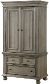 Casual Classic Gray Armoire - Barnwell