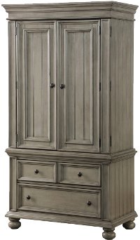 Casual Classic Gray Armoire - Barnwell