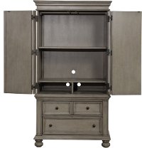 Casual Classic Gray Armoire - Barnwell-2