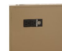 Wheaton Brown 3 Drawer Chest with AC and USB Ports-2